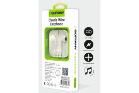 Resim Soffany HF-690 Kablolu Mono Kulaklık 3,5 mm Jack Bağlantı ile Konforlu Kullanım Sunar 