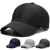 Resim 1 adet Erkek & Kadın için Nefes Alabilir Hızlı Kuruyan Fileli Beyzbol Şapkası - Ayarlanabilir Snapback, Açık Hava Sporları, Golf, Tenis, Koşu, Yürüyüş, Kamp için Hafif Güneş Şapkası - Siyah, Lacivert, Koyu Gri, Açık Gri, Zeytin Yeşili, Ayarlanabilir Beyzbol Şapkası 