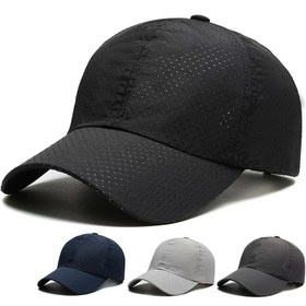 Resim 1 adet Erkek & Kadın için Nefes Alabilir Hızlı Kuruyan Fileli Beyzbol Şapkası - Ayarlanabilir Snapback, Açık Hava Sporları, Golf, Tenis, Koşu, Yürüyüş, Kamp için Hafif Güneş Şapkası - Siyah, Lacivert, Koyu Gri, Açık Gri, Zeytin Yeşili, Ayarlanabilir Beyzbol Şapkası 