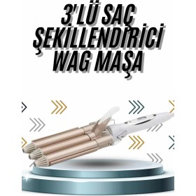 Resim Mey İthalat Bfs Wag Maşa Profesyonel Saç Şekillendirici Iyon Özellikli Isı Kademeli 