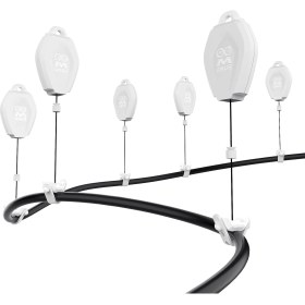 Resim Amvr Vr Kablo Yönetim Sistemi, 6 Paket Tavan Makarası Sistemi - Beyaz 