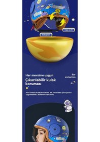 Resim Maoyaya Yeni Ulusal Standart A Sınıfı Çocuk Motosiklet Kaskı - Koyu Mavi Renk Koyu Mavi 