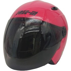 Resim Free-M 601 Açık Kask Yarım Kask (Pembe) 