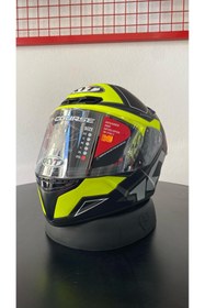 Resim KYT TT-COURSE ELECTRON MATT BLACK YELLOW 