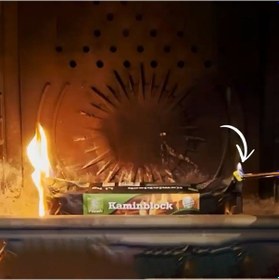 Resim Kaminblock Lüx Şömine Odunu Tekli 