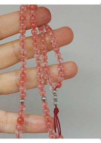 Resim Gül Kuvars Taşı 99luk Tesbih 4mm 45212 Çok Renkli 