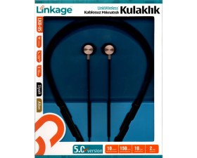 Resim Linkage Linkwireless Lkb-05 Sd Kart Girişli Mıknatıslı Bluetooth Kulaklık 