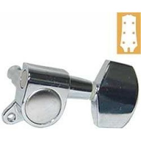 Resim Valencia AMH7001CR 3-3 Krom Akustik Gitar Kulağı 