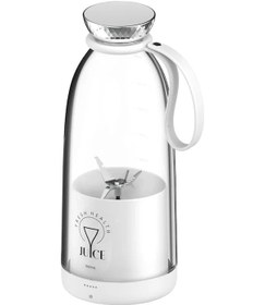 Resim 2025 Yeni Ev Şarj Mını Ezilmiş Buz Elektrikli Meyve Sıkacağı Güçlü Motor Büyük Type 1 White 500ml Beyaz 