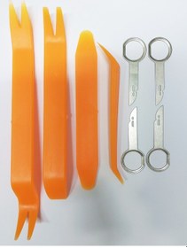 Resim 8 Parça Trim Teyp sökme set (Sökme aparatları Sert Abs Malzemedir) Teyp, Kapı, Döşeme Sökme Takımı 