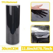 Resim Sunshine011 Siyah Tpu Far Filmi Farlar Stoplar Sis Lambaları Çizilme Su Geçirmez 11.8x79.7inch 