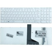 Resim Toshiba Uyumlu Satellite C850-D1K, C855-2H8, C850-199 Klavye (Beyaz) 