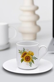 Resim Melek Kanatlı Kolye & Kurutulmuş Çiçek Buketi & Fincan Hediye Seti 