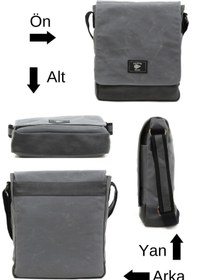 Resim Old Cotton Cargo 7112 Western S Su Geçirmez Kumaş Okul - Baguette - Tablet - Çapraz Askılı Omuz Postacı Çantası 