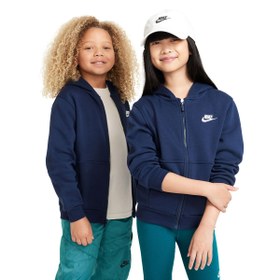 Resim Nike Club Çocuk Mavi Günlük Stil Sweatshirt FD3004-410 