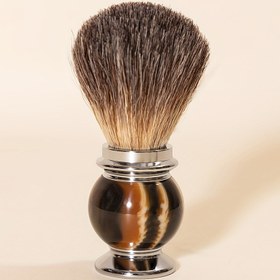 Resim Lüks El Yapımı Islak Tıraş Badger Saç Tıraş Fırçası, Yüksek Kaliteli Badger Saç Erkek Tıraş Fırçası, Yüz Bakım Araçları, Berber Salon Yüz Sakal Temizleme Tıraş Fırçası, Paslanmaz Çelik Tabanlı, Sevgililer Günü Hediyesi 