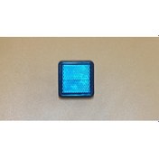 Resim Kare Şeklinde Mavi Reflektör 6mm Vidalı Plastik 2 Adet 