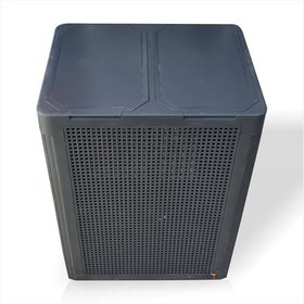 Resim Büyük Sağlam Renkli Beyaz Çift Bölmeli Kapaklı Delikli Hava Alan Demonte Kirli Çamaşır Sepeti Kutusu 