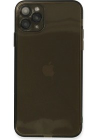 Resim Apple İphone 11 Pro Kılıf Fly Lens Silikon - Siyah Düz Renkli 