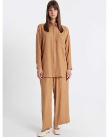 Resim DeFacto Geniş Paça Basic Düz Harem Pantolon C6483AX24SMBN153 