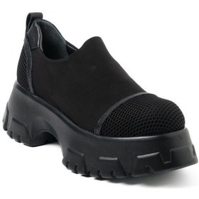 Resim Siyah Streç Günlük Ayakkabı Kadın Gtn-5838 John May Sıyah Streç Siyah 