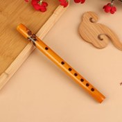 Resim Başlangıç Seviyesi İçin Premium Bambu Flüt - 6 Delikli Geleneksel Çin Ahşap Üflemeli Çalgı, Müzisyenler & Öğrenciler İçin Mükemmel Hediye 