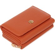 Resim Turuncu Deri Kadın Cüzdan - S1CB00005798-J35 