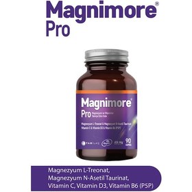 Resim Magnimore Pro Magnezyum ve Vitaminler Takviye Edici Gıda 90 Kapsül 