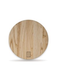 Resim Lüks Kesme Tahtası Daire- Büyük Boy Ahşap 