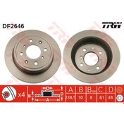Resim TRW DF2646 Fren Diski Arka Civic IV 87- Civic VI 95- Accord 85- Crx 87- Concerto 89- / 25 99- 45 00- 200 95-00 400 95- / Zr 01- Düz 238.5Mm 