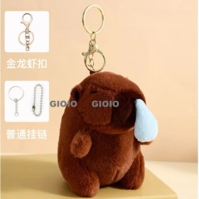 Resim Silver1 Iyi Şanslar Bebek Sevimli Karikatür Peluş Bebek Çanta Kolye Kız Öğrenci Bebek Asılı Anahtar (Yurt Dışından) 