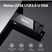 Resim Monyee Netac U336 32gb Usb 3.0 Yüksek Hızlı Flash Bellek, Virüs Korumalı Ve Yanlış Silmeye Karşı Dayanıklı, Siyah 
