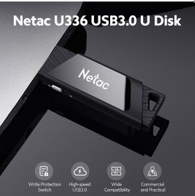 Resim Monyee Netac U336 32gb Usb 3.0 Yüksek Hızlı Flash Bellek, Virüs Korumalı Ve Yanlış Silmeye Karşı Dayanıklı, Siyah 