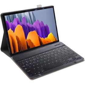 Resim Microcase Samsung Galaxy Tab S7 T870 Tablet Bluetooth Klavyeli Standlı Kılıf - Bkk1 