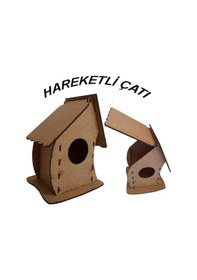 Resim Kuş Evi Ahşap Boyama Seti 1 Paket Arlantis Kendin Yap Kuş Evi Bahçe Dekoru Boyanabilir 1 Paket 