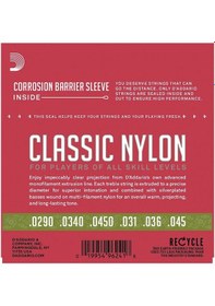 Resim D'addario Ej27N Normal Tension Klasik Gitar Teli 1/2 Boyut 