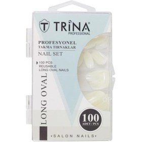 Resim Trina Takma Tırnak 100 ‘lü Kutulu (Long Oval ) -02 