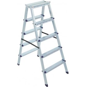 Resim Merdiven Kanat Rita Çift Taraflı Galvanizli 0.60 MM 5+5 Basamaklı 