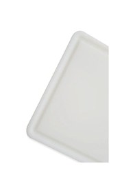 Resim 3'lü Türkay 32.5x26.5x1 Cm Saplı-oluklu Polietilen Kesme Tahtası Kesim Levhası Naturel/beyaz 1237 