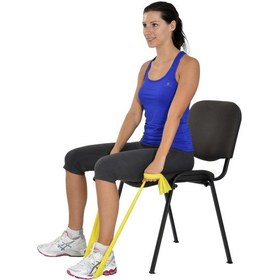 Resim Yoga & Pilates Egzersiz Bandı Sarı Renk 1.5 Metre 