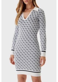 Resim Guess Bayan Elbise W5bk25 Z3jd2 F0yu Beyaz Beyaz 