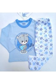 Resim ICEFIELDS %100 Pamuk Erkek Bebek Pijama Takımı 