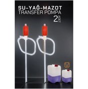 Resim pazarella Sıvı Transfer Pompası 2 ADET Su Yağ Mazot 