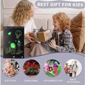 Resim Mudanis 20 Inc Renkli LCD Grafik Dijital Kalemli Çizim Tableti Yazı Tahta Not Yazma Eğitim Tableti Siyah 