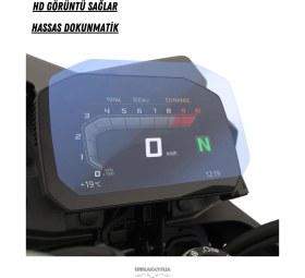 Resim Uniqanatolia Bmw R 1300 Gs Adventure 2023 2024 Dijital Gösterge Uyumlu Nano Ekran Koruyucu 