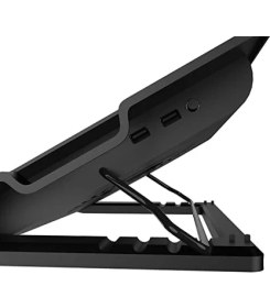 Resim Nisar Store INC-341FXS Ergonomik USB Sessiz 7"-17" Notebook Stand Soğutucu Gürültü Seviyesi 10 Dba 140 Mmlik Fan Ile Güçlü Hava Akımı 2 USB Girişi Isı Yayılımıyla Yüksek Performans Güç Girişi 075 W 