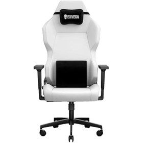 Resim EXVEGA Andromeda 2025 Masajlı Oyuncu Koltuğu Dokuma Kumaş (Beyaz) 
