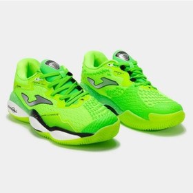 Resim Joma Smash Erkek Tsmaw2511c Toprak Kort Tenis & Padel Ayakkabısı - Neon Yeşil Yeşil 
