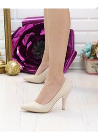 Resim Nesil Shoes Bln 501 Ten Cilt İnce Topuk Kadın Stiletto Ten Ten Rengi 