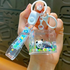 Resim Silver1 Yeni Sevimli Çizgi Film Işıklı Işık Kulomi Büyük Kulak Köpek Hediye Kutusu Anahtarlık Araba Okul Çantası Dıy Kolye Hediye (Yurt Dışından) 